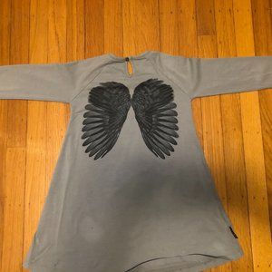 Adorable girls dress with angel wings on back